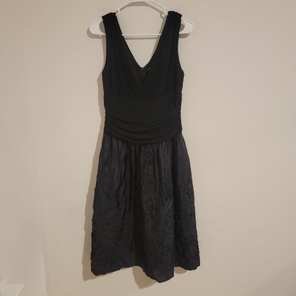 Jessica Howard Dresses & Skirts - Jessica Howard Dress Size 12 Black Floral Monochrome Whimsigoth‎ Babydoll Midi